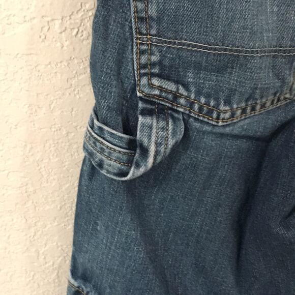 Old Navy Boys 5 Shorts Blue Carpenter Loop Denim Adjustable 100% Cotton Utility - Picture 8 of 11